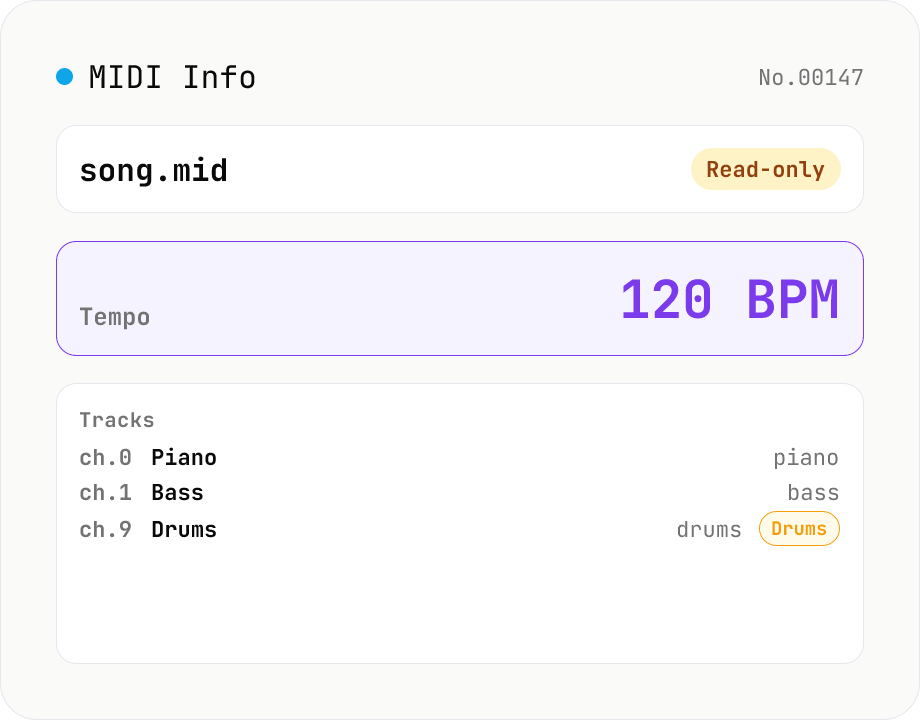 MIDI File Info Viewer