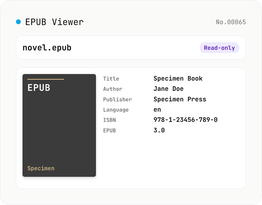 EPUB Metadata Viewer