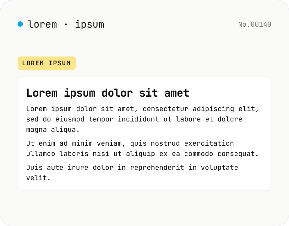 Lorem Ipsum generator — paragraphs of dummy text