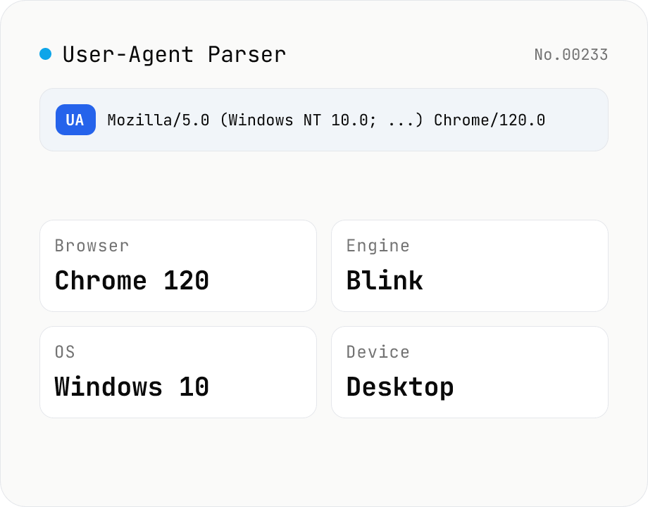 User-Agent Parser
