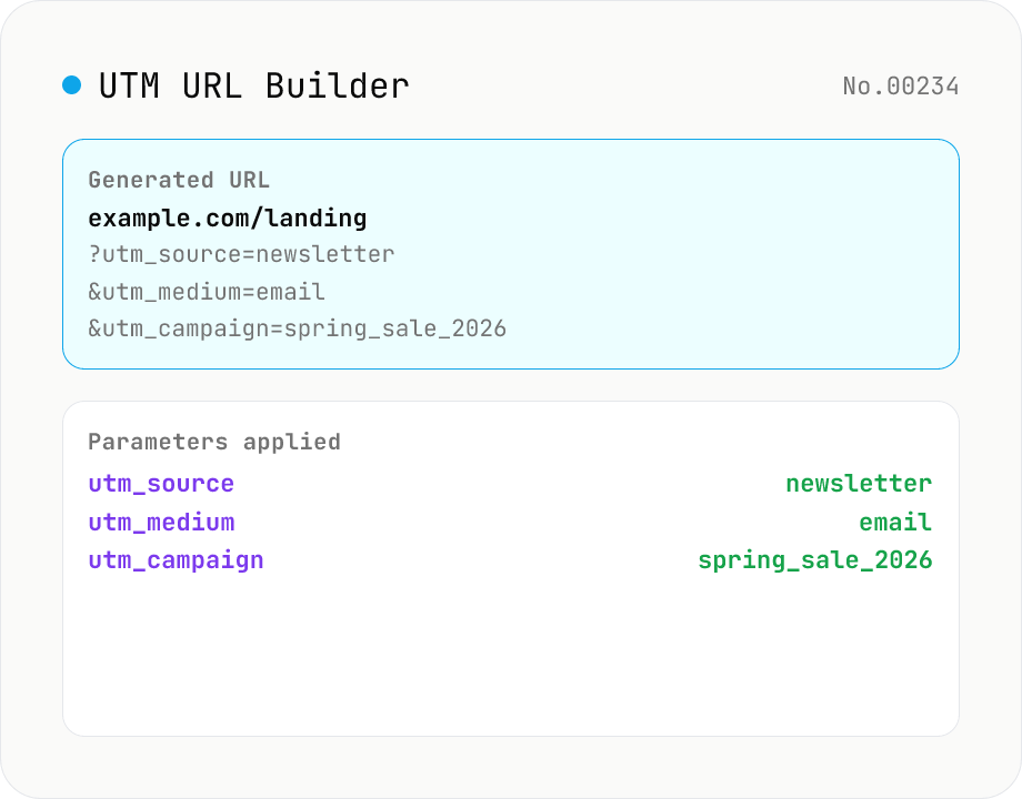 UTM URL Builder