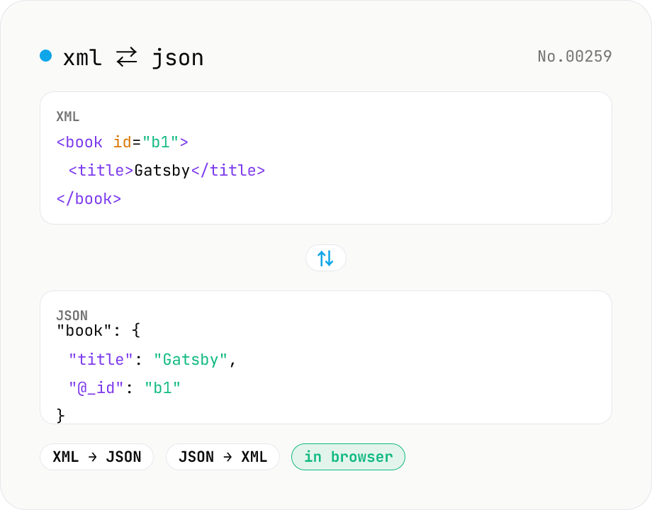 XML ↔ JSON Converter