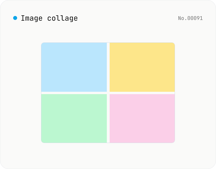 Image collage — grid / horizontal / vertical layout
