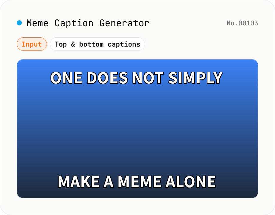 Meme Caption Generator (Impact-style)