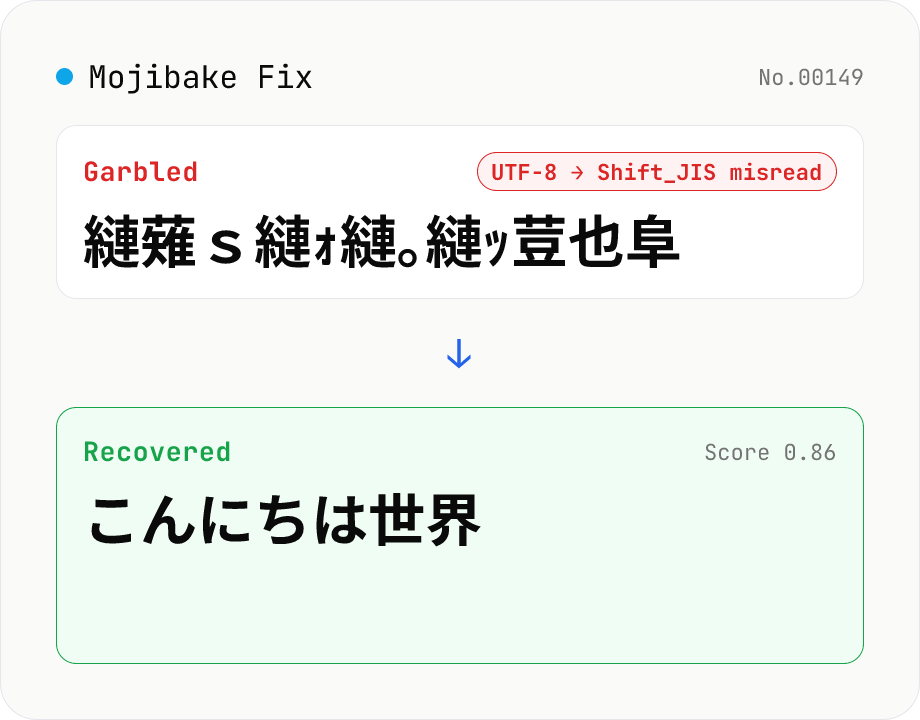 Mojibake Fix